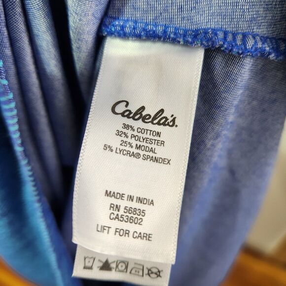 CABELAS Women's Sundress Hiking Outdoor Athletic DRESS XL BLUE Print UPF 30 - Picture 6 of 8